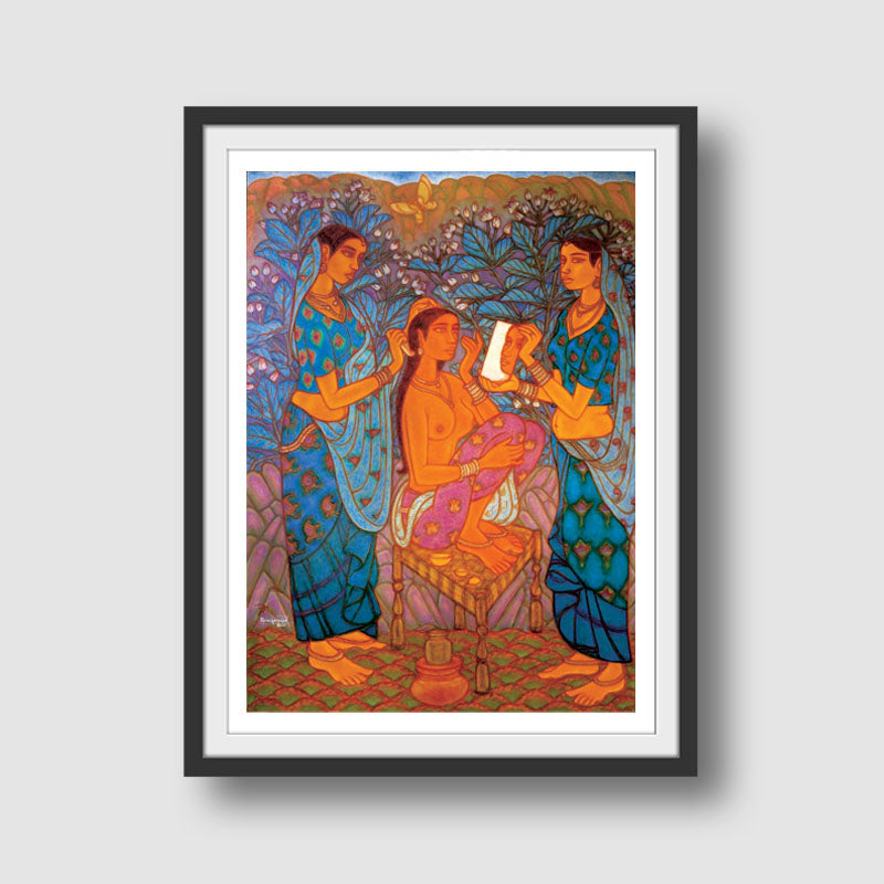 A. Ramachandran | The Bride's Toilet | Limited Edition Print